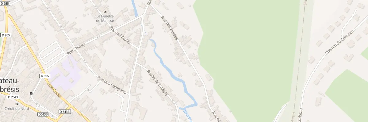 Plan du 36B Rue des Hurées au Cateau-Cambrésis