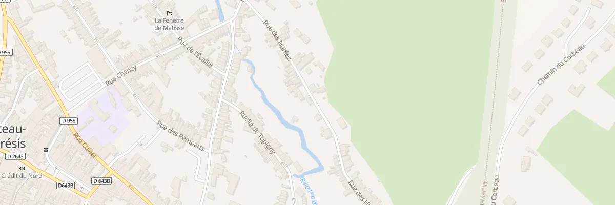 Plan du 40 Rue des Hurées au Cateau-Cambrésis