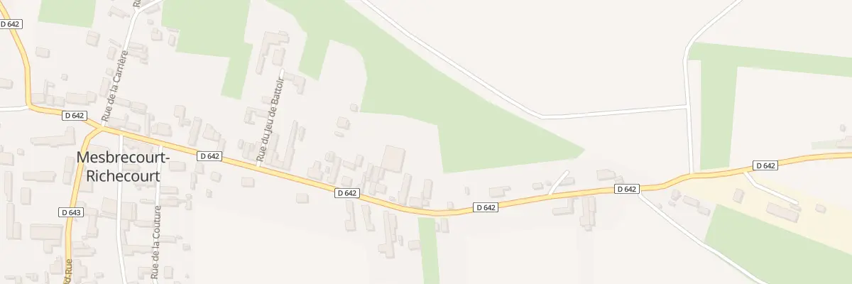 Plan du 15 Rue de la Gare à Mesbrecourt-Richecourt