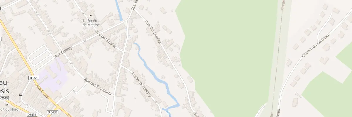Plan du 25 Rue des Hurées au Cateau-Cambrésis