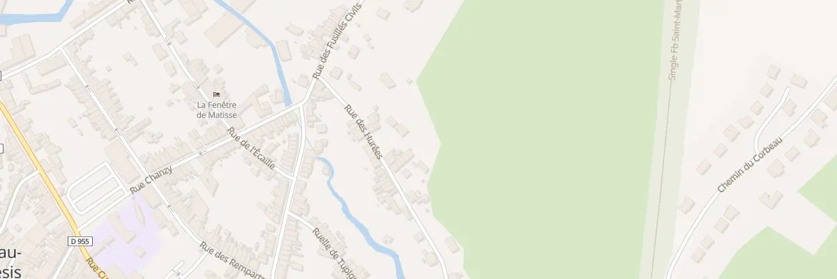 Plan du 13 Rue des Hurées au Cateau-Cambrésis