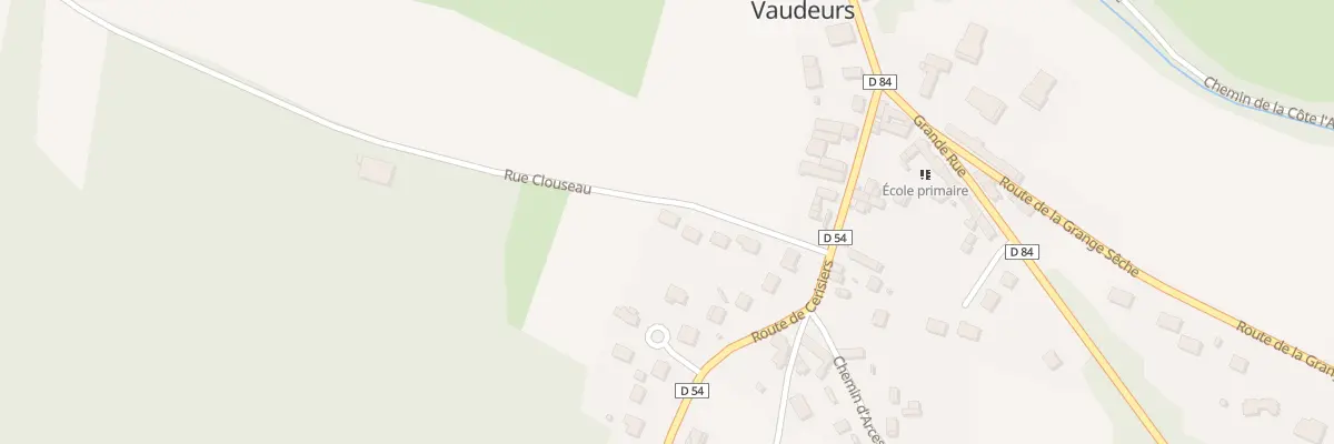 Plan du 7 Rue de Clouzeau à Vaudeurs