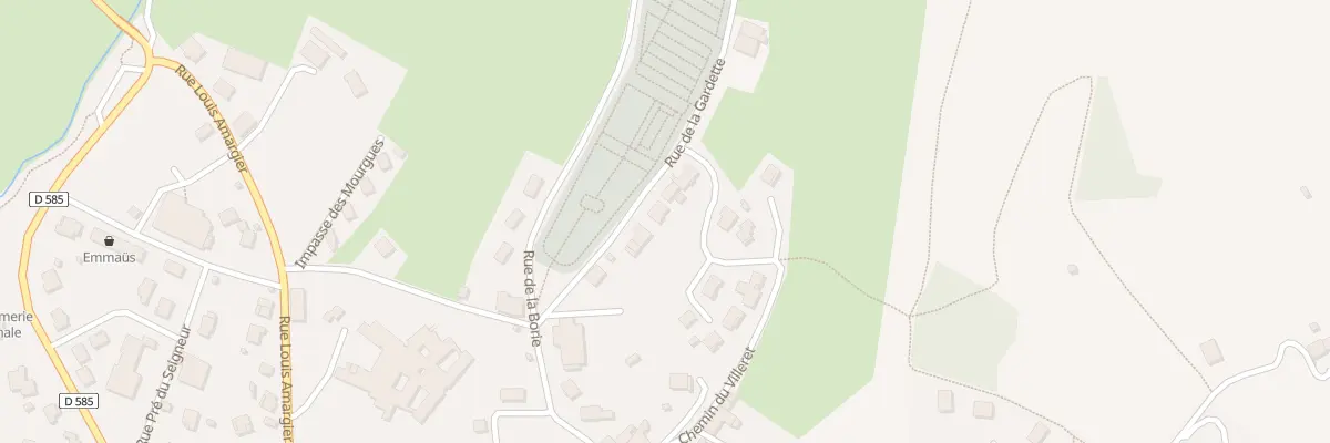 Plan du 9001 Rue de la Gardette à Saugues