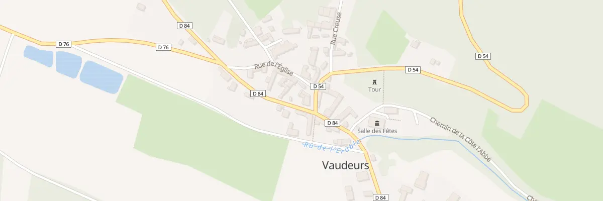 Plan du 30 Le Village à Vaudeurs