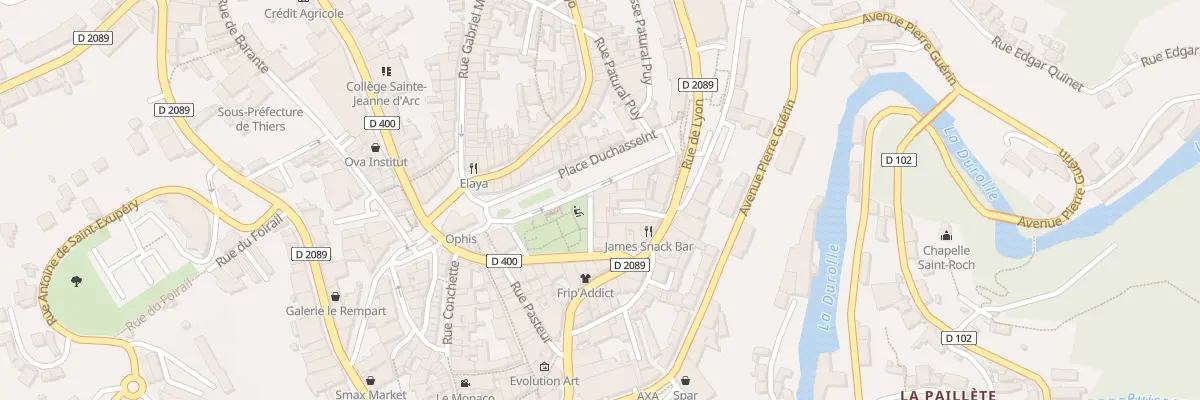 Plan du 9 Rue des Grammonts à Thiers