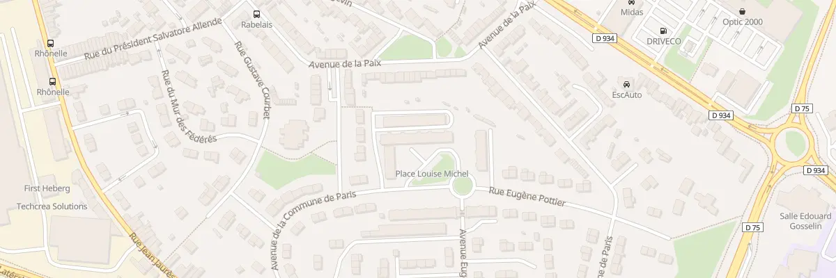 Plan du 2 Pl Louise Michel à Marly