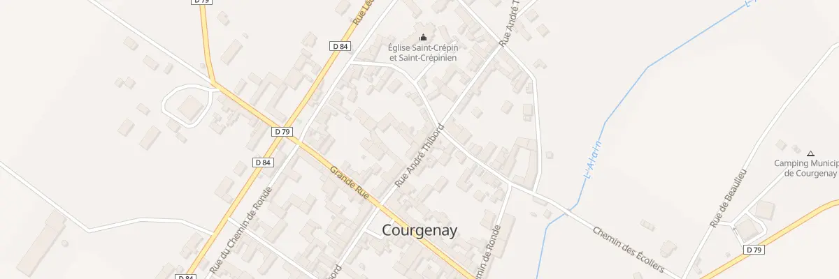 Plan du 20 Rue André Thibord à Courgenay