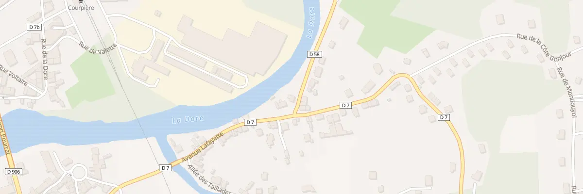 Plan du 3 Rue du Moulin du Sucre à Courpière