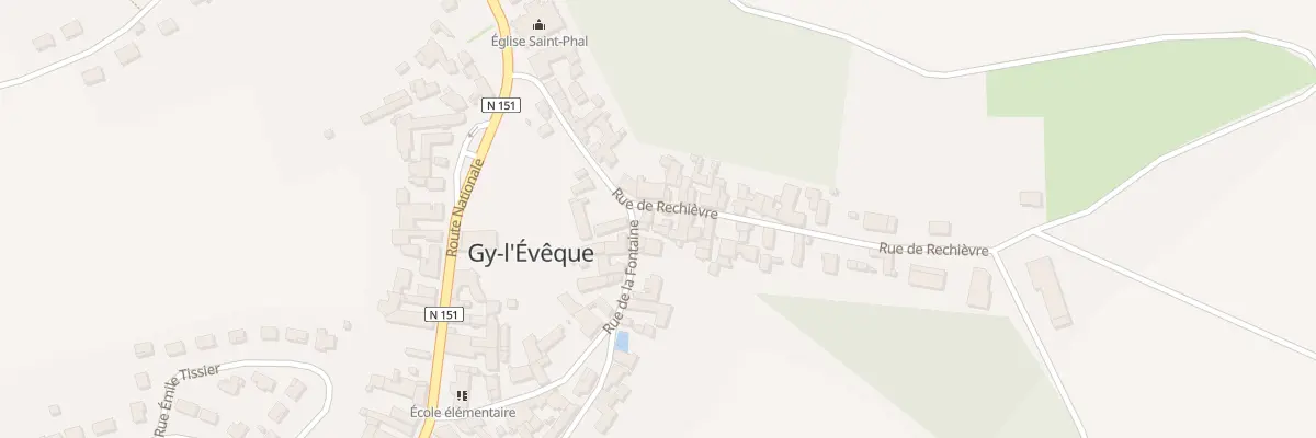 Plan du 6 Rue de Rechievre à Gy-l’Évêque