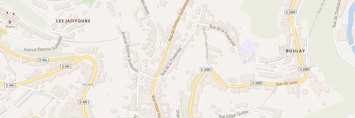 Plan du 7 Rue de la Fraternité à Thiers