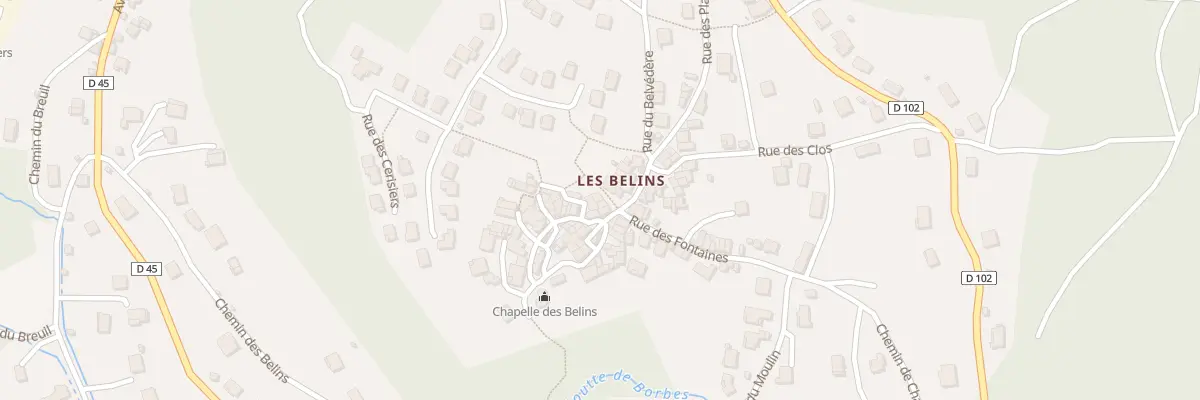 Plan du 6 Pl des Belins à Thiers