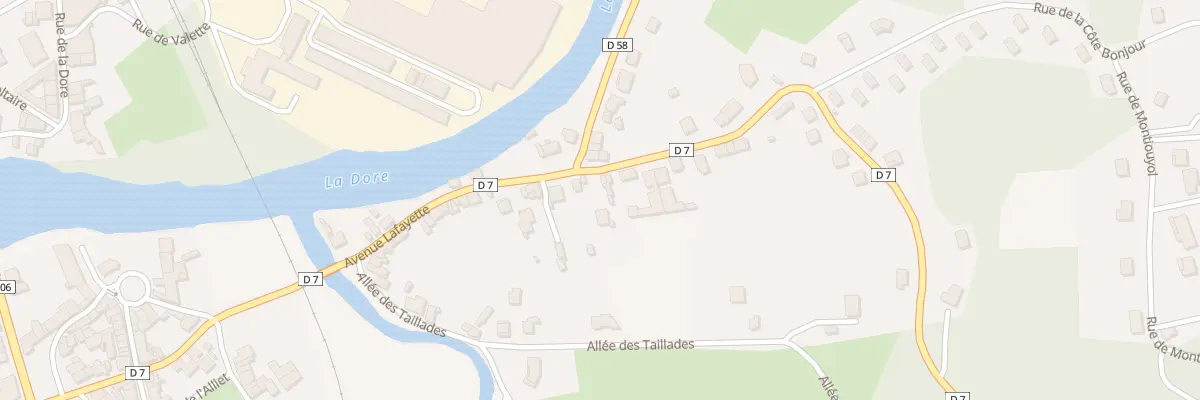 Plan du 68 Av Lafayette à Courpière