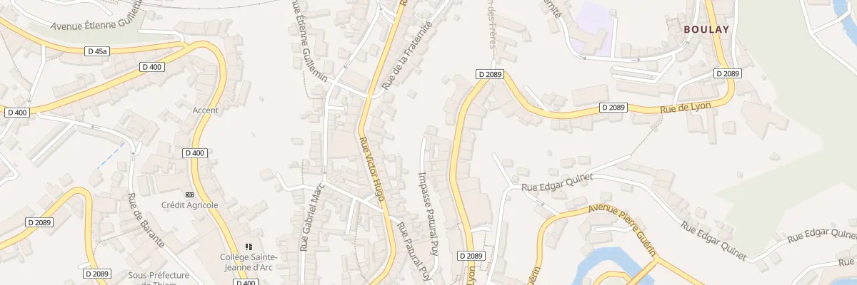 Plan du 33 Imp Patural Puy à Thiers