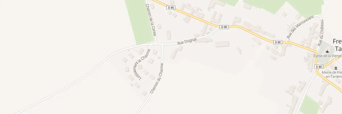 Plan du 1 Che du Charme à Fresnes-en-Tardenois