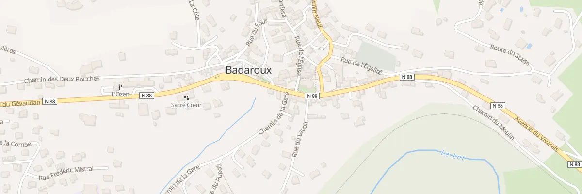 Plan du 5166 Av Jean-Antoine Chaptal à Badaroux