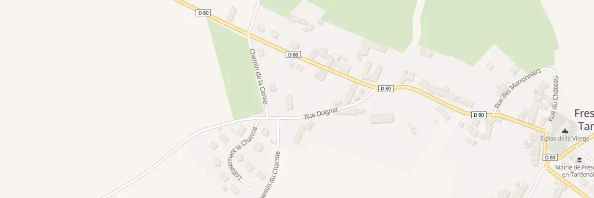 Plan du 1 Che de la Cense à Fresnes-en-Tardenois