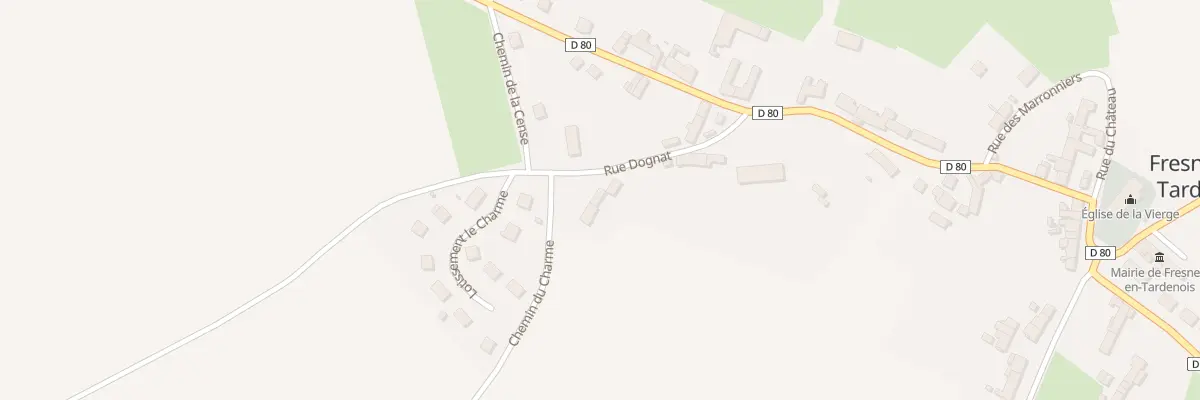Plan du 11 Rue Dognat à Fresnes-en-Tardenois