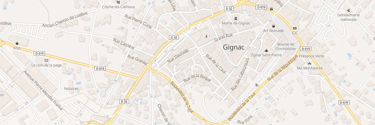 Plan du 9 Rue de la Convention à Gignac