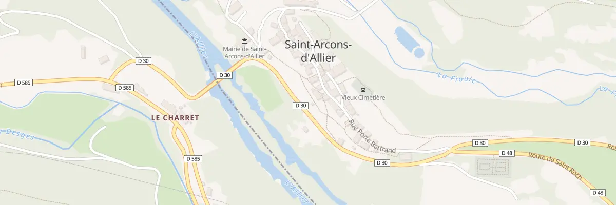 Plan du 5026 Le Pont à Saint-Arcons-d’Allier