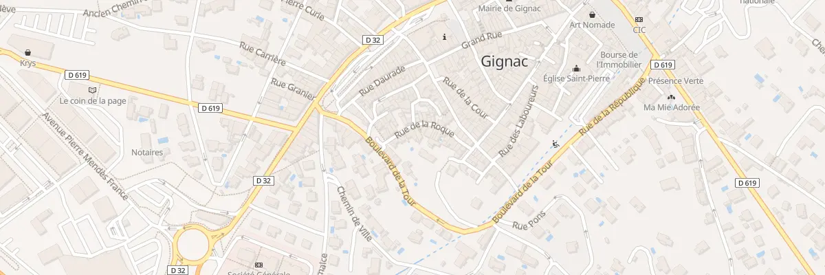 Plan du 25 Rue de la Roque à Gignac