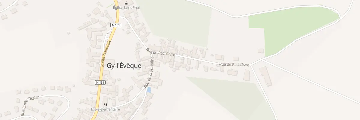 Plan du 14 Rue de Rechievre à Gy-l’Évêque