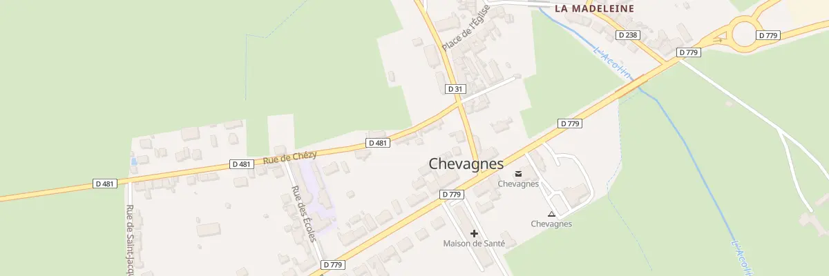 Plan du 3 Rue de Chézy à Chevagnes