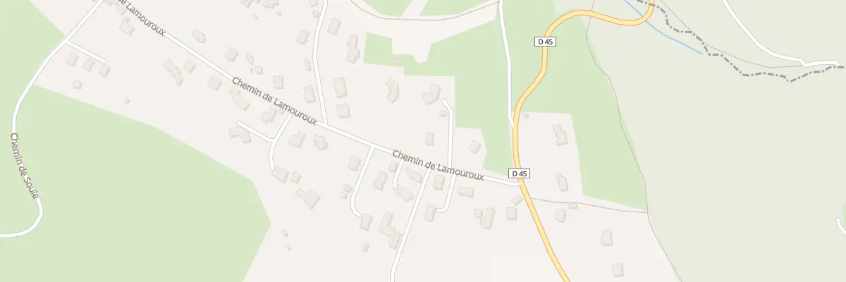 Plan du 4 Che de Lamouroux à Escoutoux
