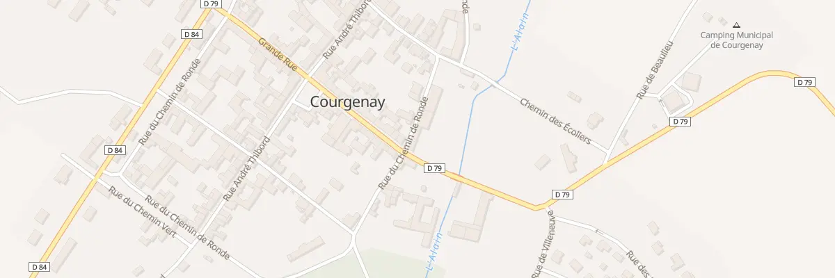 Plan du 33 Gr Grande Rue à Courgenay