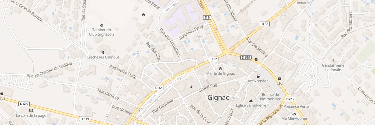 Plan du 28 Bd Saint-Louis à Gignac