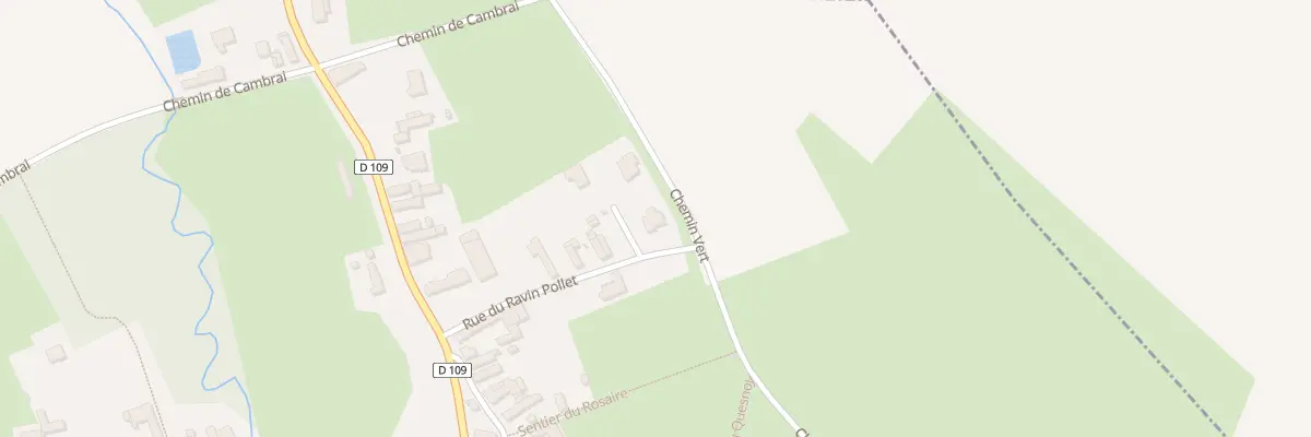 Plan du 33 Rue Ravin Pollet à Escarmain