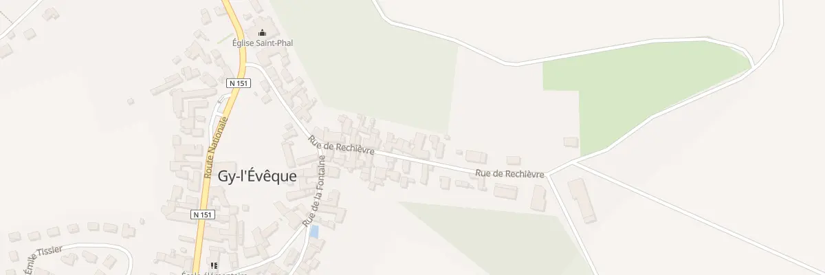 Plan du 25 Rue de Rechievre à Gy-l’Évêque