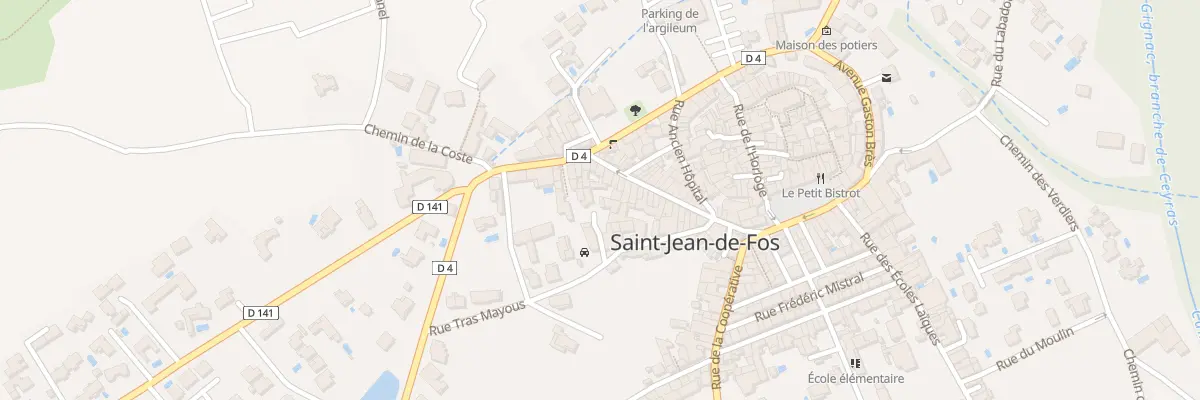 Plan du 14 Rue Tras Mayous à Saint-Jean-de-Fos