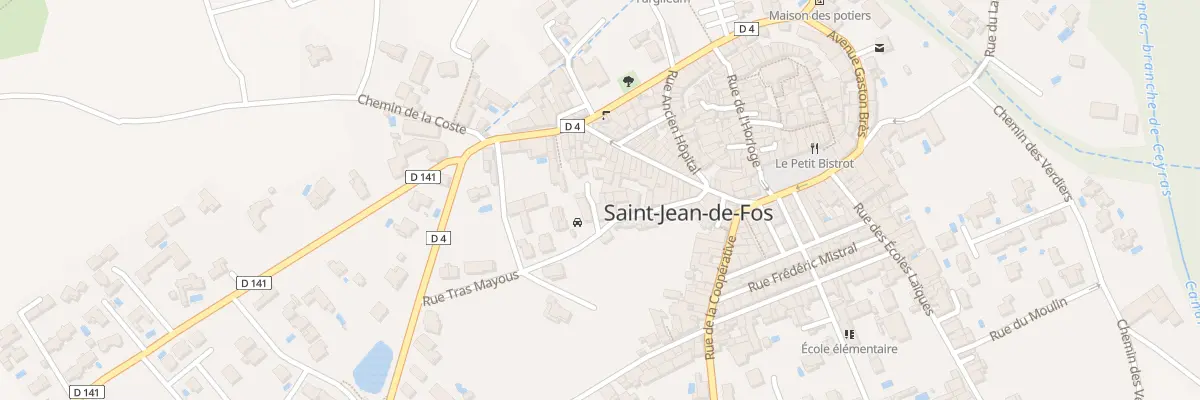 Plan du 10 Rue Tras Mayous à Saint-Jean-de-Fos