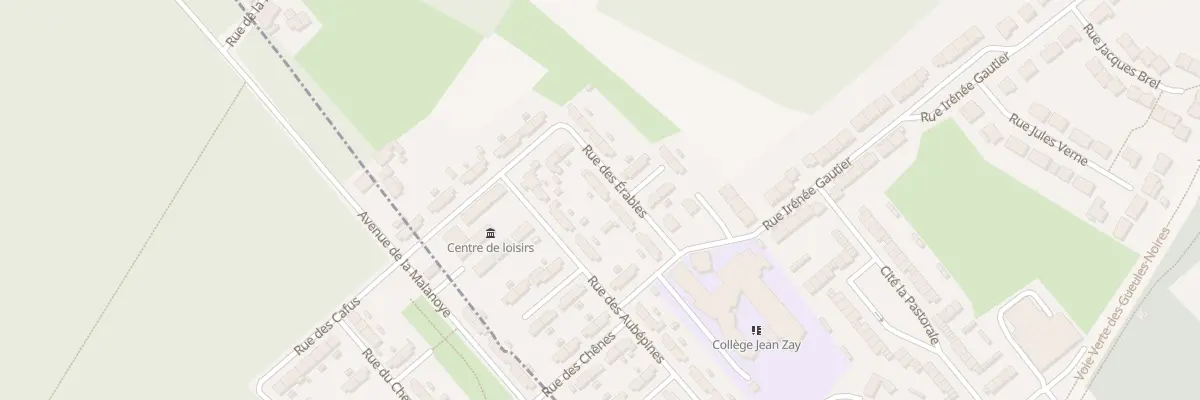 Plan du 8 Rue des Erables à Escautpont