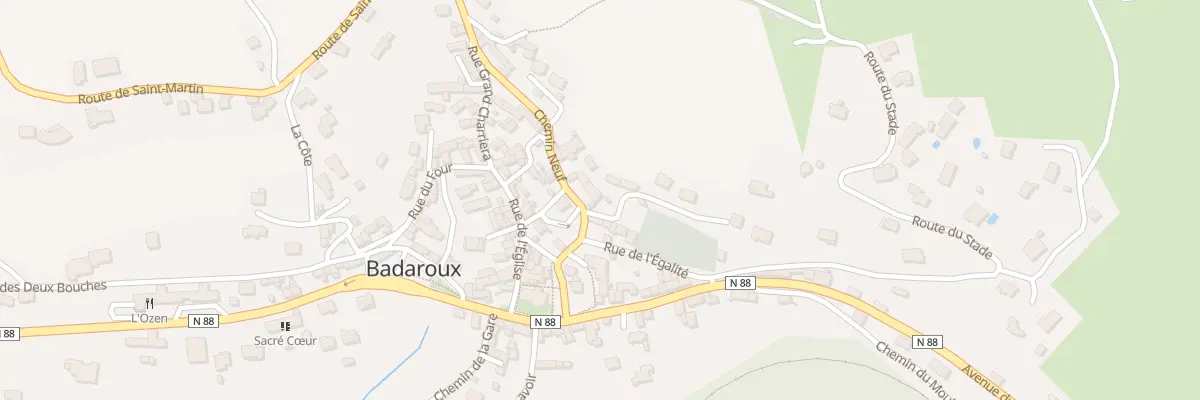 Plan du 8 Che Neuf à Badaroux