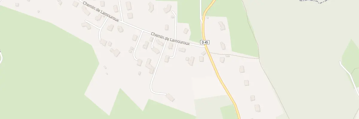 Plan du 5833 Che de Lamouroux à Escoutoux