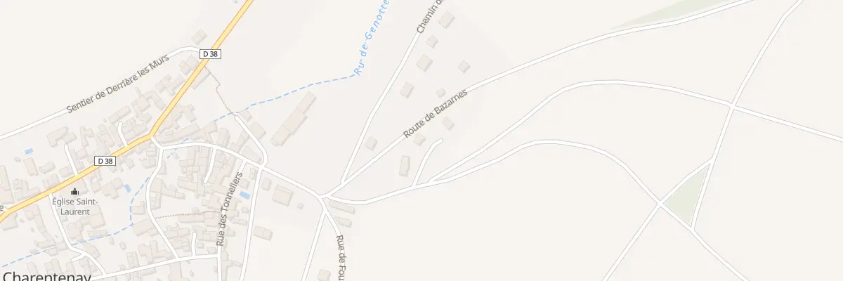 Plan du 1 Rue de la Croix à Charentenay