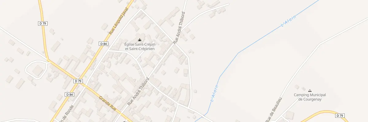 Plan du 55A Rue du Chemin de Ronde à Courgenay