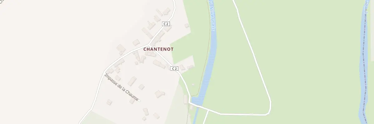 Plan du 91 Chantenot à Chevroches