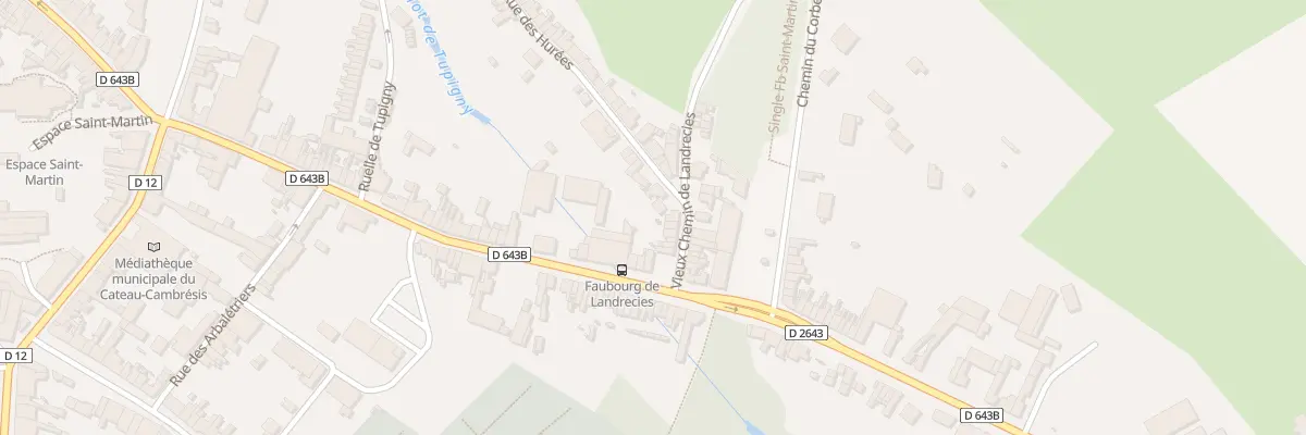 Plan du 13 Vieux Chemin de Landrecies au Cateau-Cambrésis