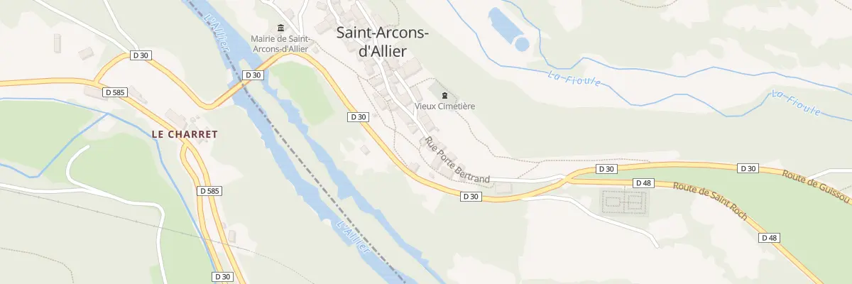 Plan du 5004 Le Bourg à Saint-Arcons-d’Allier