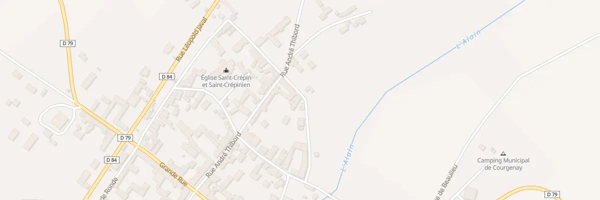 Plan du 57 Rue du Chemin de Ronde à Courgenay