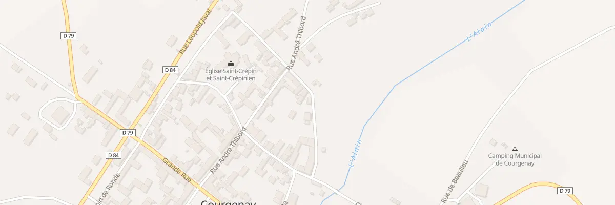 Plan du 55 Rue du Chemin de Ronde à Courgenay