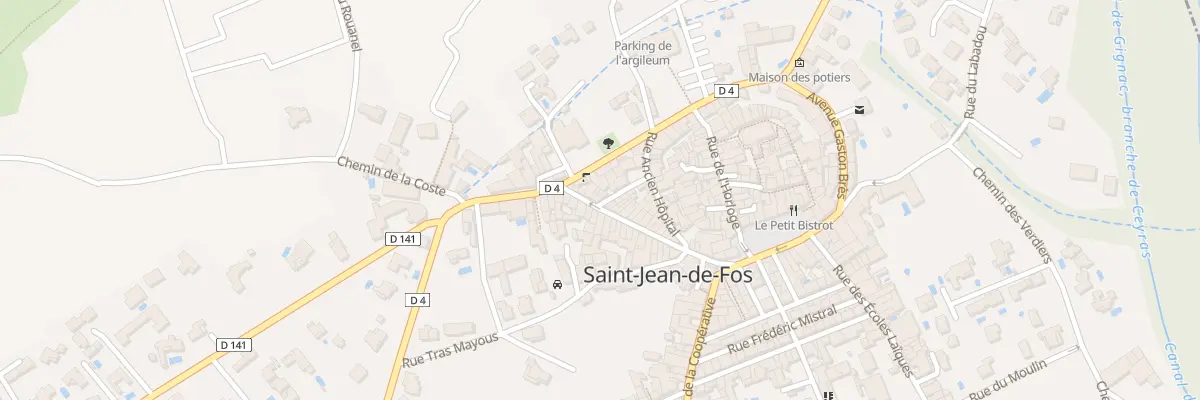 Plan du 30 Rue du Caminol à Saint-Jean-de-Fos