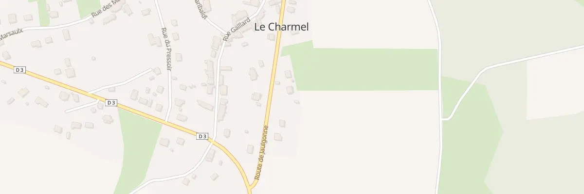 Plan du 33 Rte de Jaulgonne au Charmel