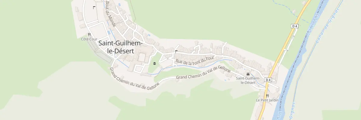 Plan du 14 Rue de la Font du Four à Saint-Guilhem-le-Désert