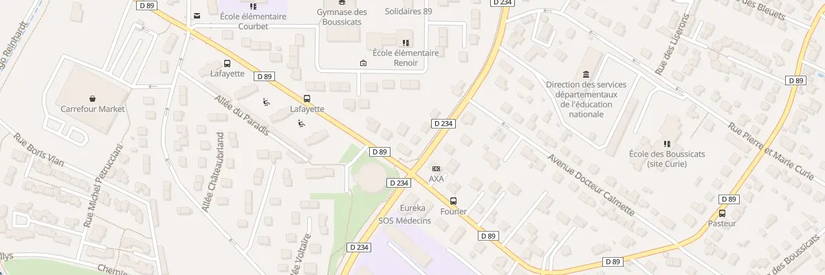 Plan du 3 Bd Galliéni à Auxerre