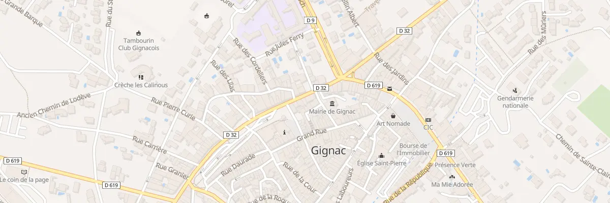 Plan du 33 Bd Saint-Louis à Gignac