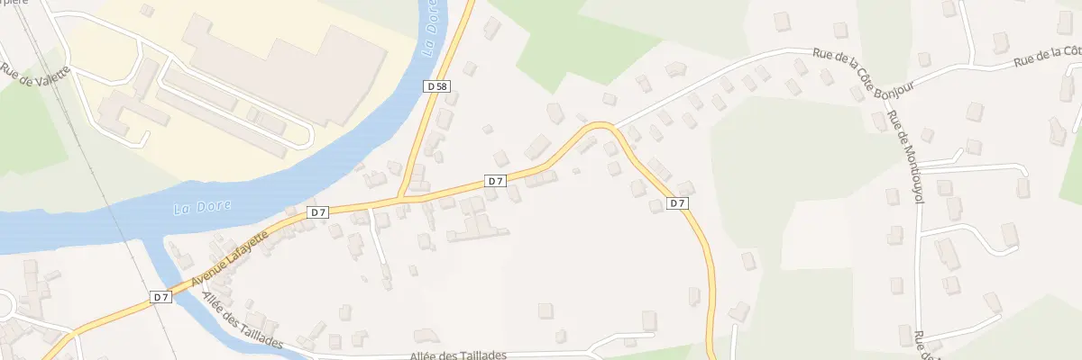 Plan du 84 Av Lafayette à Courpière
