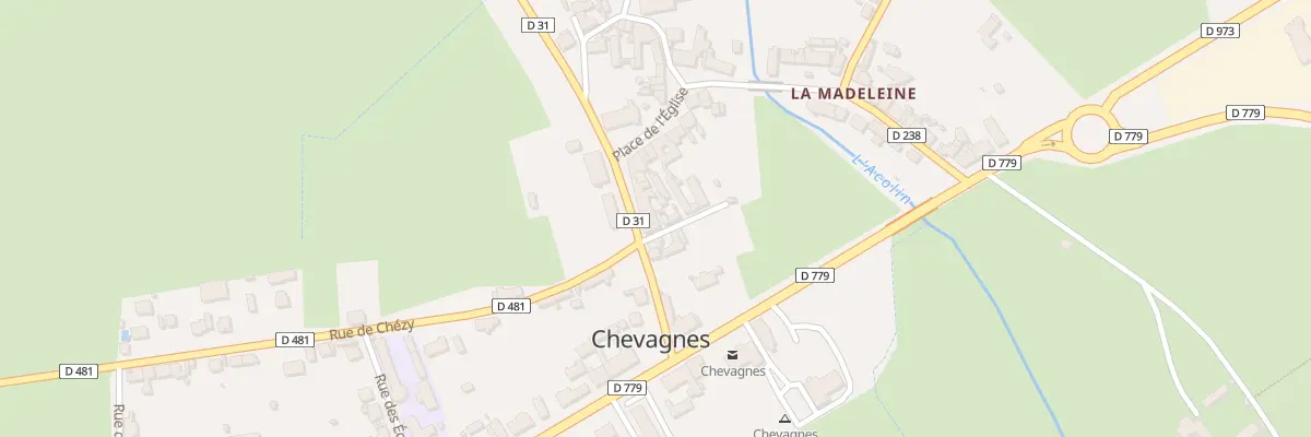 Plan du 6 Rue de l’Ancienne Poste à Chevagnes